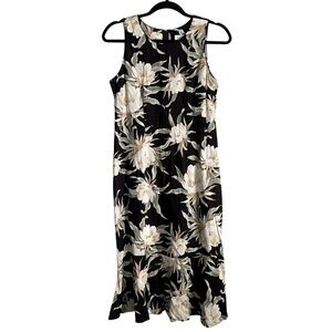 IOLANI Vintage Floral Print Midi Dress